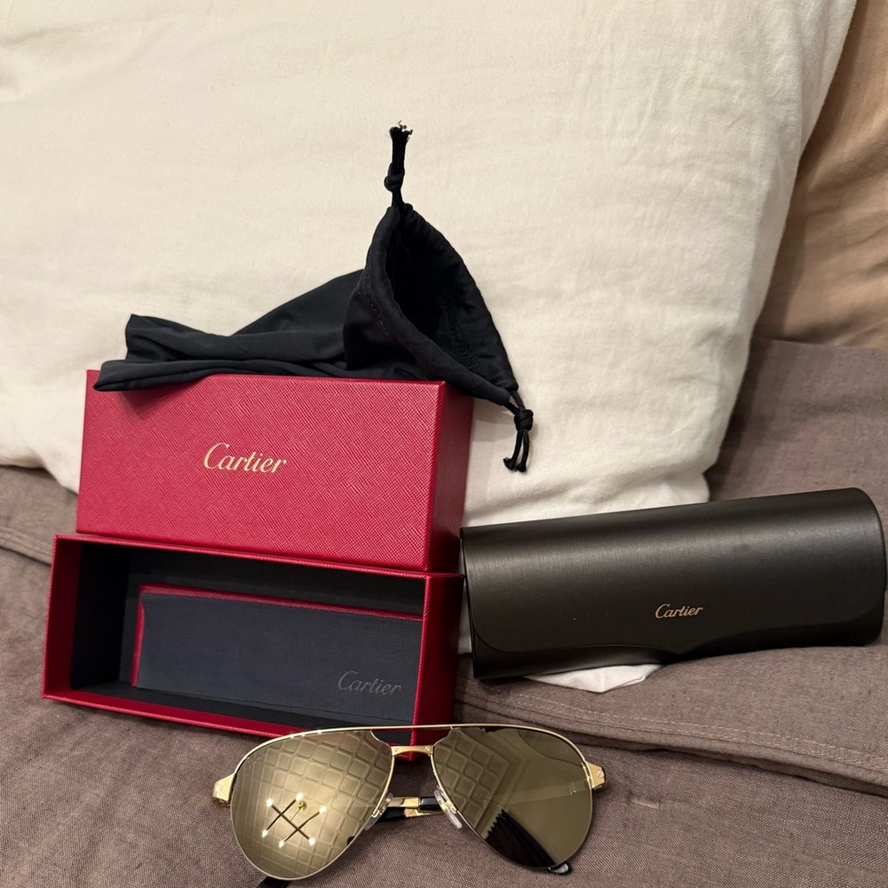 Cartier Santos Evolution 60MM Sunglasses